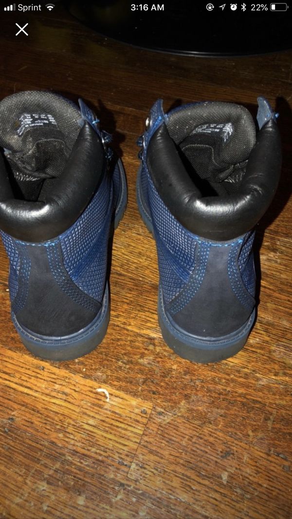 all blue timbs