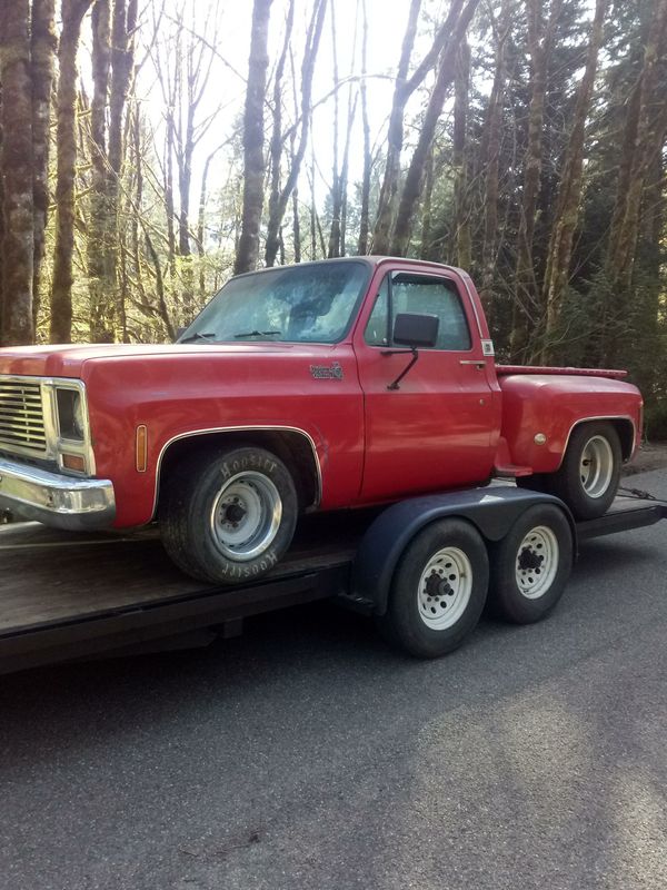 Mini dually 1975 short bed stepside for trade for 4x4 Chevy for Sale in Tumwater, WA OfferUp