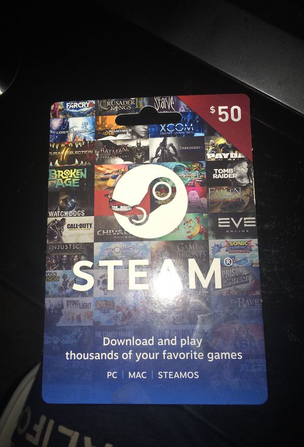 50 dollar steam wallet gift card