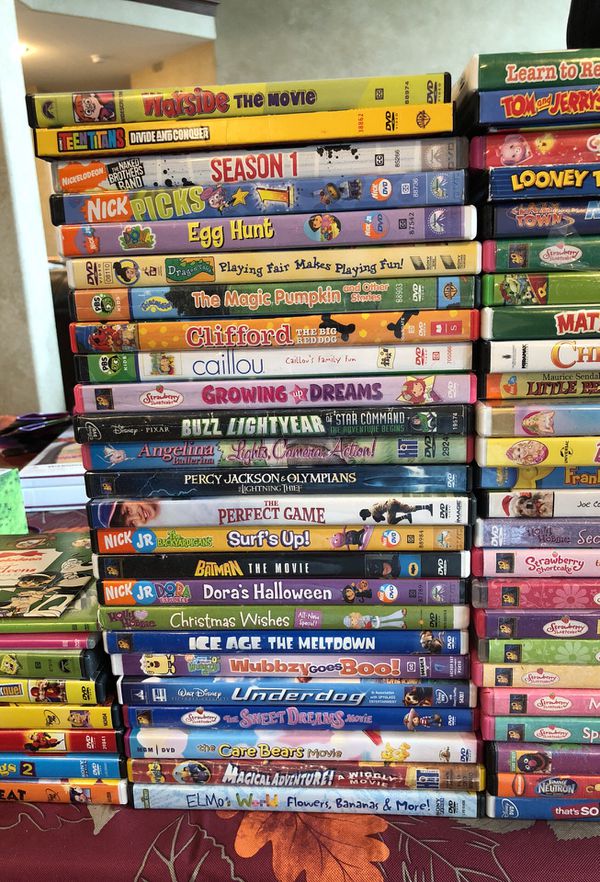 150+ DVD movie DVD’s Lot Disney Nickelodeon kids favorites for Sale in ...