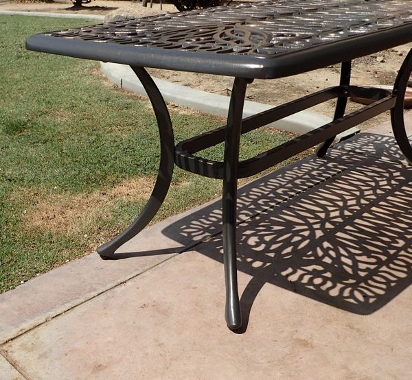 Patio Furniture Cast Aluminum Coffee Table use Outdoor or Indoor for