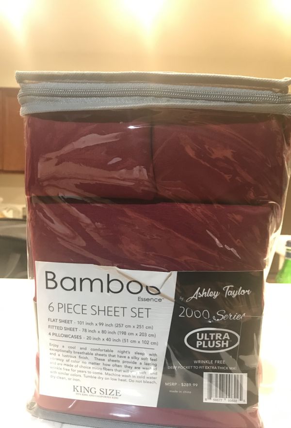 Bamboo Ashley Taylor 2000 Series 6 Piece Sheet Set For In Palmdale Ca Offerup 25