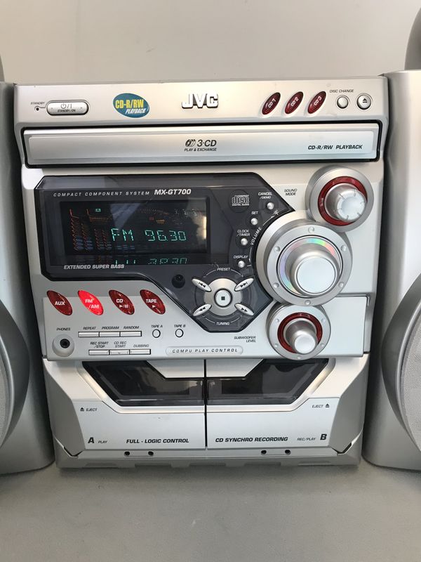 JVC MX-GT700 Tube Stereo System 3-CD, FM/AM Radio, Dual Cassette & AUX ...