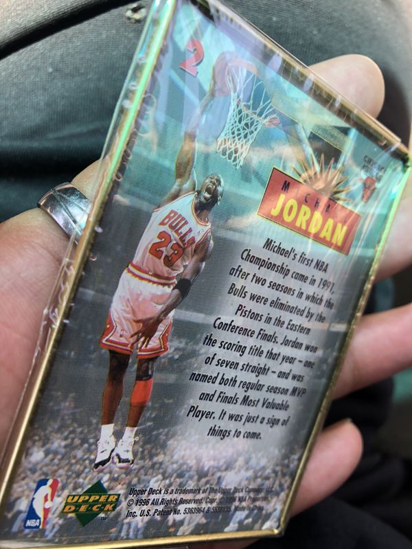 michael jordan 5 all metal collector cards