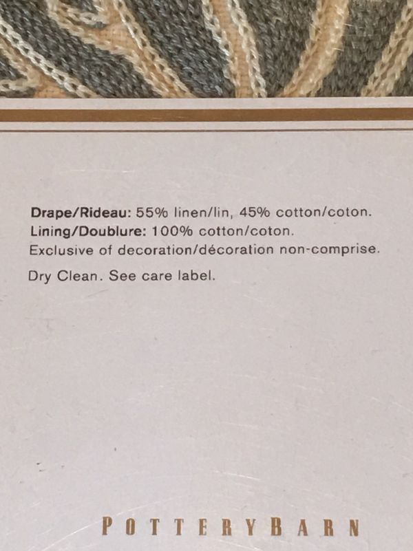 New In Package Pottery Barn Margaritte Embroidered Drape 50 X