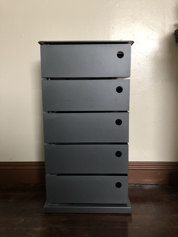Container Large Anthracite 5 Bin Storage Tower File Cabinet Open In The Appcontinue To Mobile Website