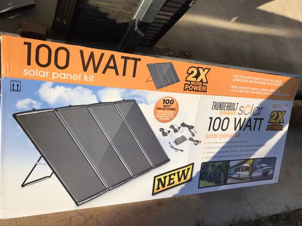 THUNDERBOLT MAGNUM SOLAR 100 Watt Solar Panel Kit (panels, controller