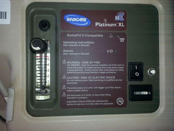 Refurbished Invacare Platinum Xl 5l Oxygen Concentrator Irc5lxo2 Wty Mbr Medicals