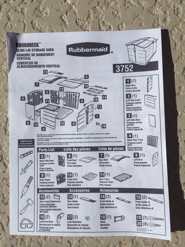 rubbermaid slide-lid storage shed 3752, green roof, 92