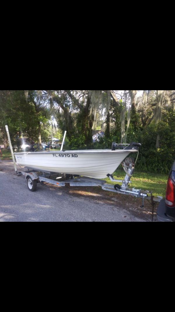 15 ft V-haul boat and trailer for Sale in Brandon, FL ...
