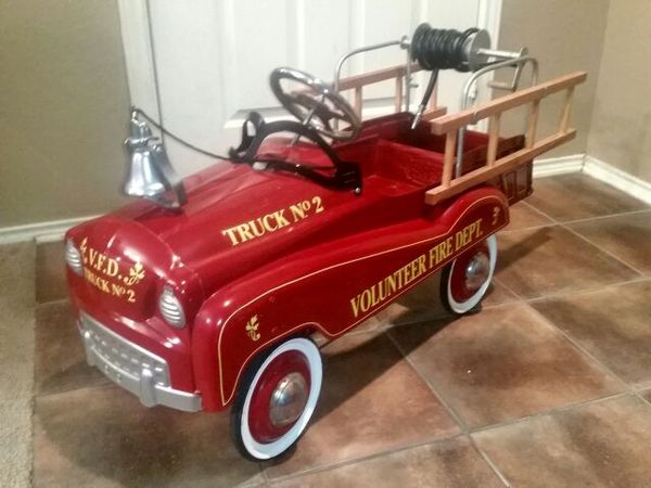 vintage pedal firetruck