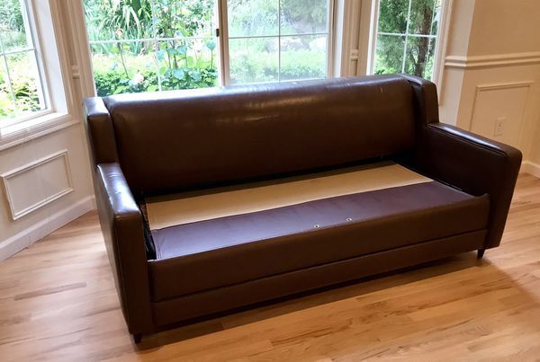 leather pull out sofa canada