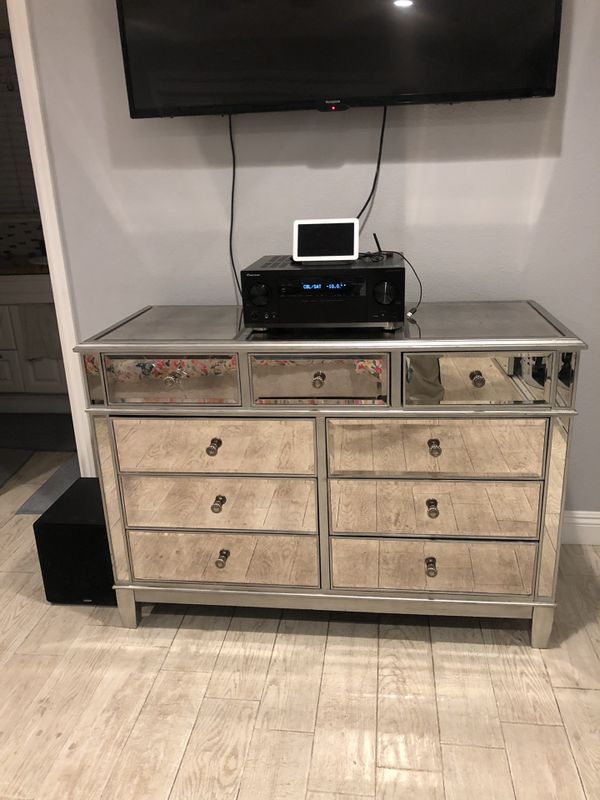 Pier 1 Glass Mirrored Dresser for Sale in Anaheim, CA OfferUp