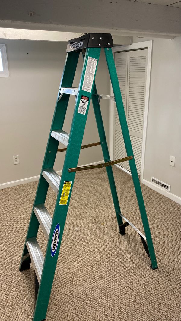 Werner 6 ft. Fiberglass ladder for Sale in Salem, MA OfferUp