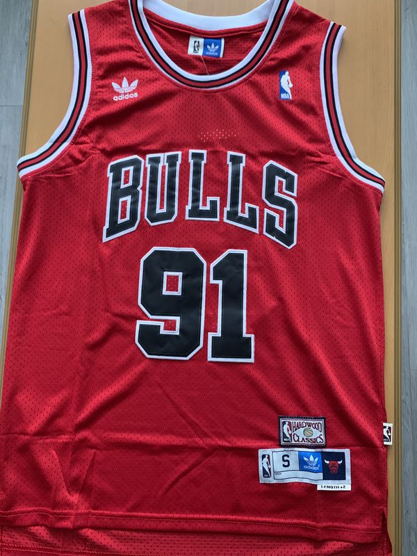 NBA Chicago Bulls #91 Dennis Rodman Red Swingman Jersey for Sale in ...