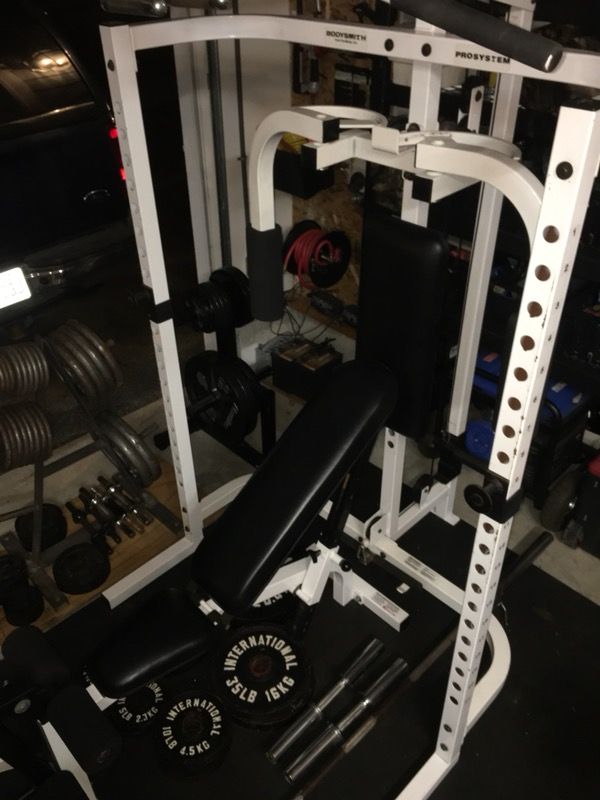 Parabody BodySmith Prosystem Olympic Squat a Rack and Bench Combo. for