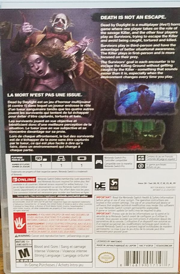 Dead By Daylight Nintendo Switch for Sale in Fresno, CA