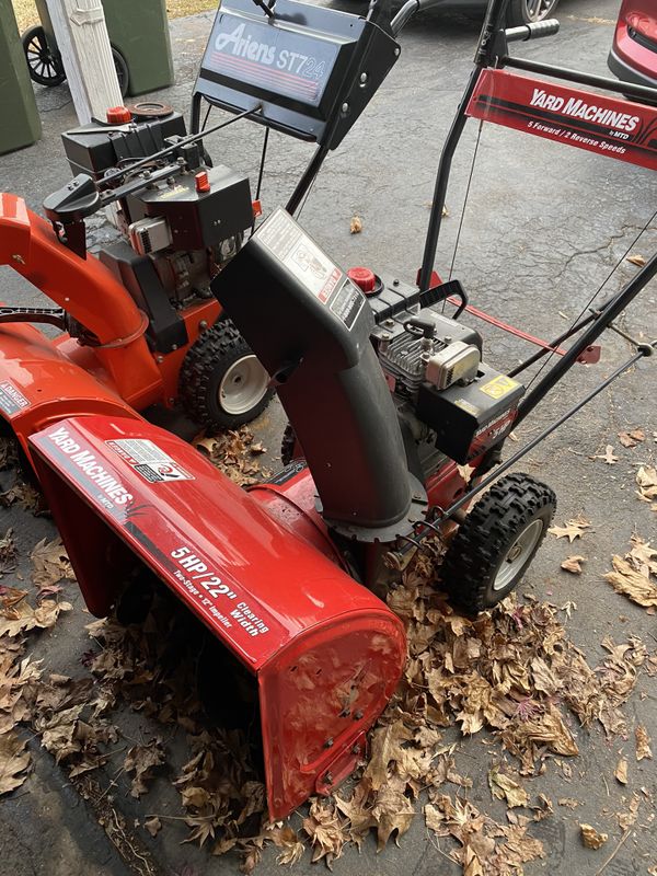 Yard Machines 5HP 22” Snow Blower for Sale in Berlin, CT OfferUp