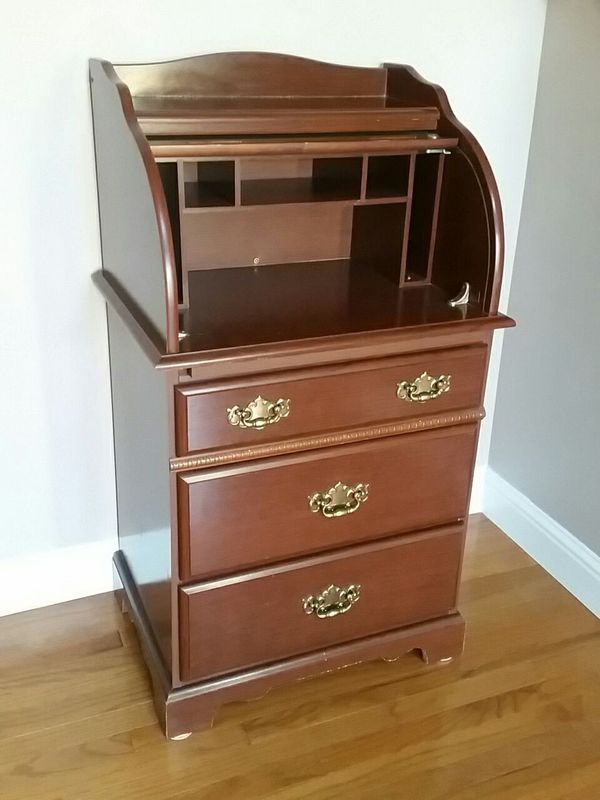 Solid Wood Roll Top Desk Secretary For In Boise Id Offerup