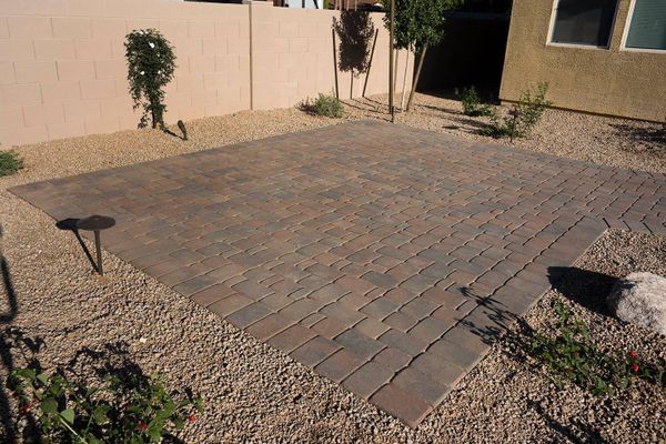 100 sq ft pavers