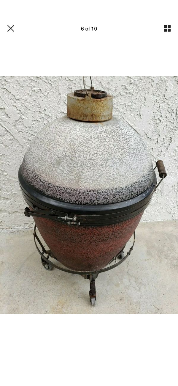 Original Japanese Imperial Kamado BBQ Smoker Grill & Cooker 5 with