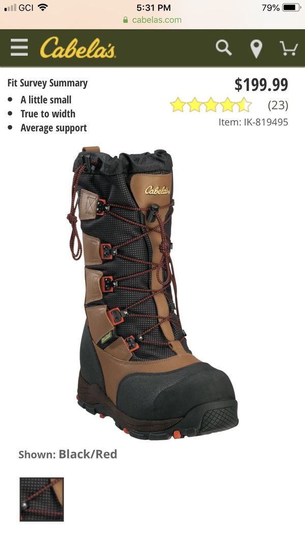 cabela's insulated waterproof boots