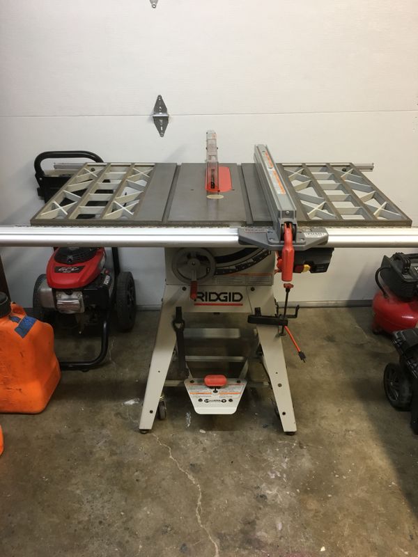 New Rigid TS-2424 Professional Cast Iron table Saw with herculift ...