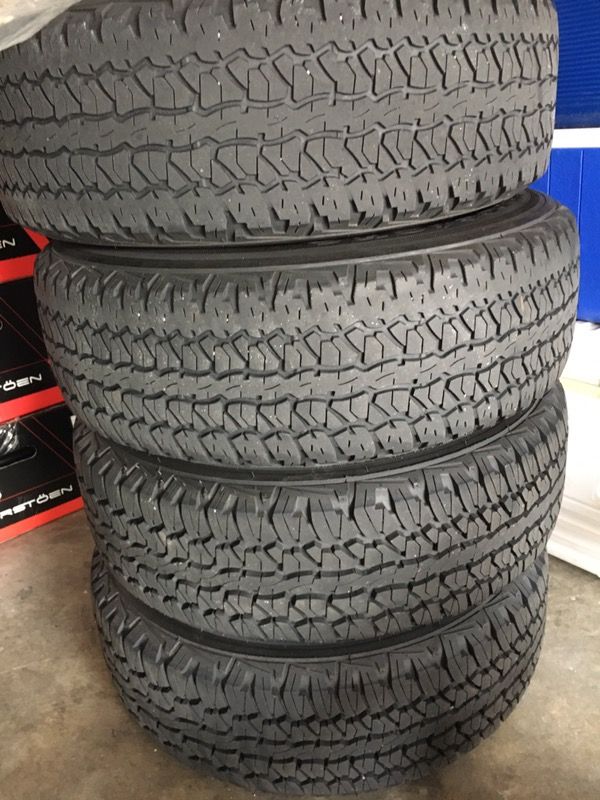 Jeep Wrangler (5) tires rims firestone destination AT 255/70r18 for Sale in San Jose, CA OfferUp