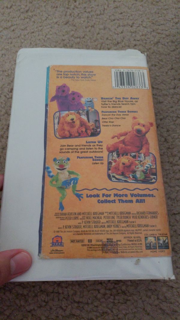 Bear In The Big Blue House UK VHS