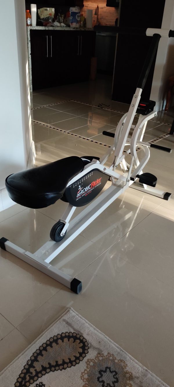Almost new AEROBIC RIDER Total Body Fitness With monitor. for Sale in