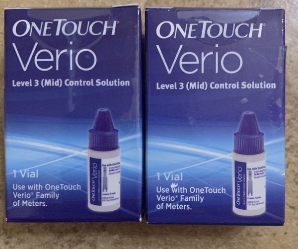 One Touch Verio Blood Glucose Control Solution, Level 3 (Mid), 1 Vial