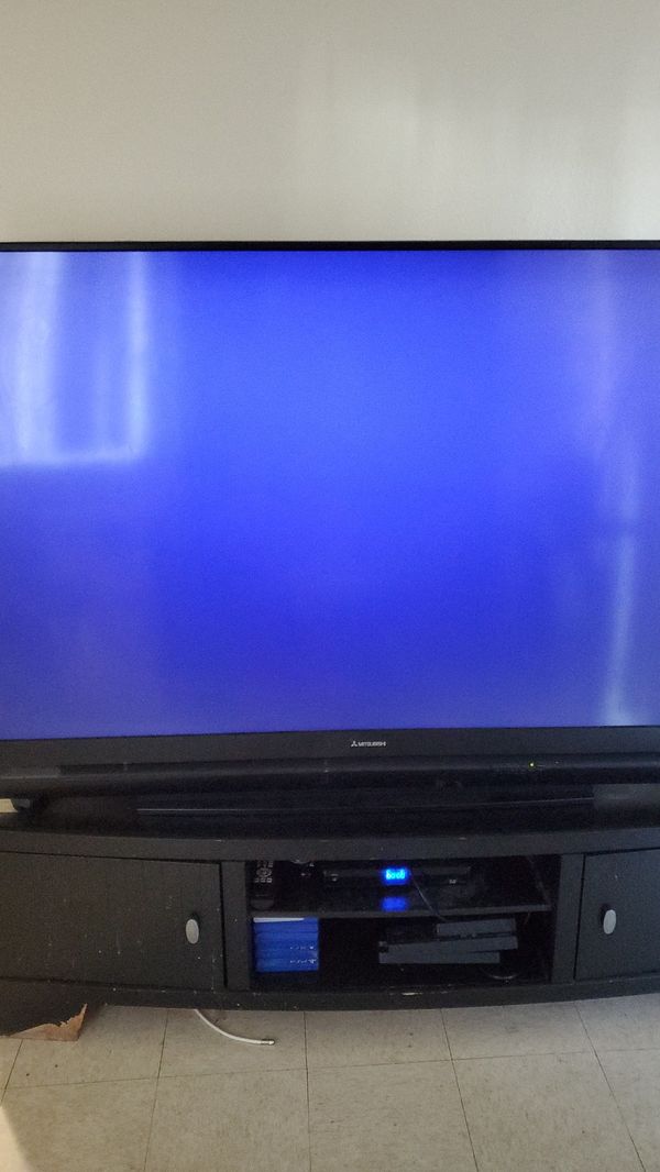 Mitsubishi 80 inch TV with stand for Sale in San Diego, CA OfferUp