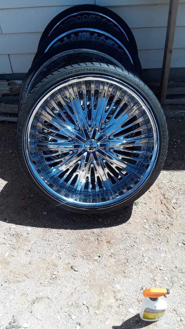 RS chrome 24 in rims for Sale in El Paso, TX OfferUp