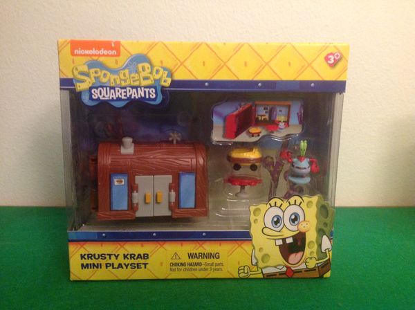 Sponge Bob Krusty Krab Krabby Patties & Squidward's House Set Of Two ...