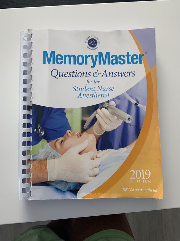 valley anesthesia memory master guide
