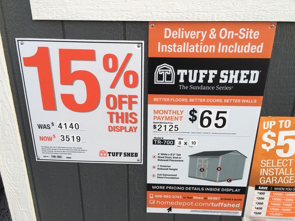 TuffShed Discount Display Shed 15 Off!! for Sale in Loganville, GA