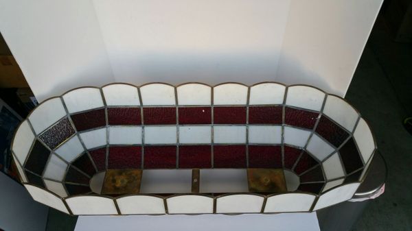 Vintage Stained Glass Pool Table Lamp Shade for Sale in ...
