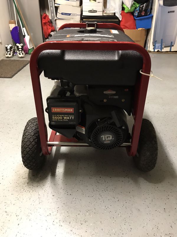 Portable Gas Powered Craftsman 10.0 HP GenTek OHV Engine 5600 Watt 8600 ...