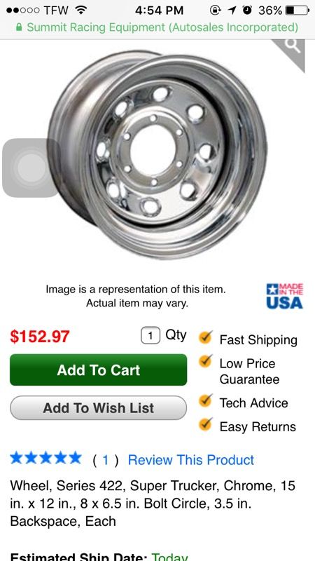 15x12 8x6.5 chrome Bart wheels for Sale in Murfreesboro, TN - OfferUp