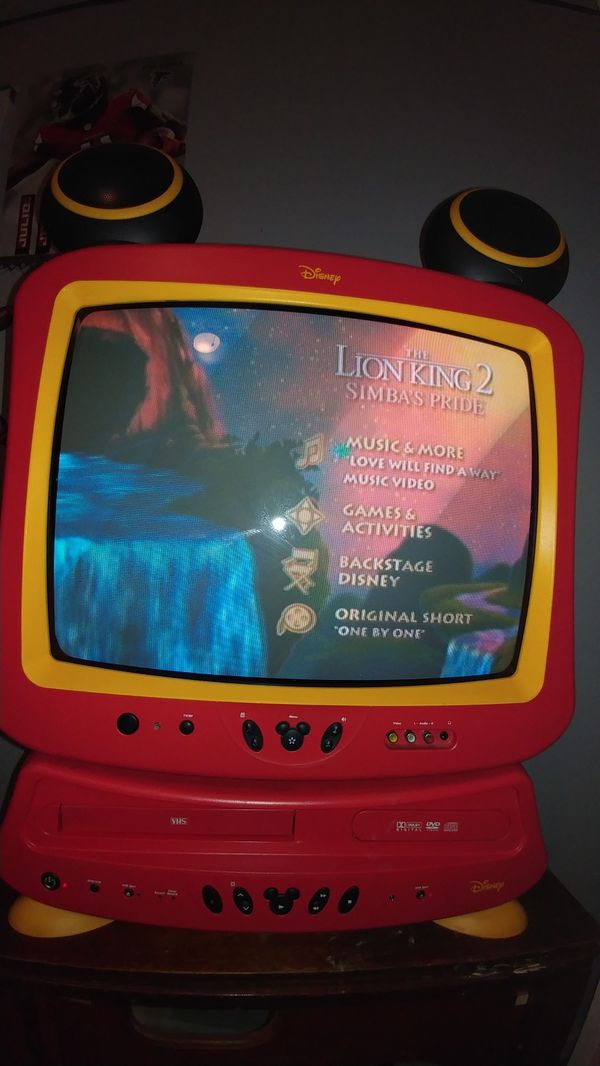 Vintage Disney Mickey Mouse 19" tv dvd vcr combo for Sale in