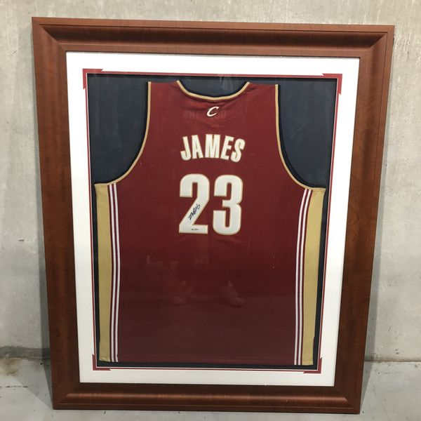 lebron jersey framed