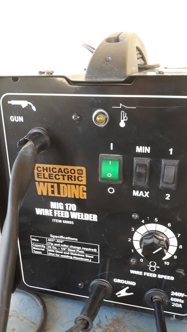 Chicago electric mig 170 wire feed welder for Sale in Tempe, AZ OfferUp