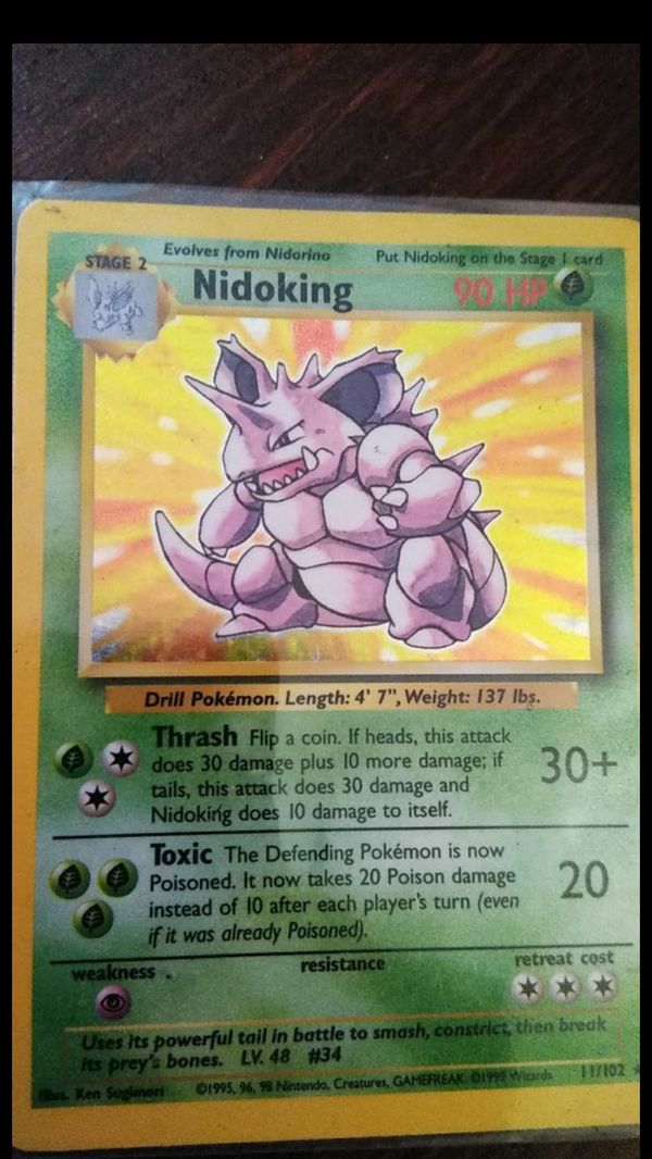 Nidoking holographic shiny Pokemon card for Sale in Los Angeles, CA ...