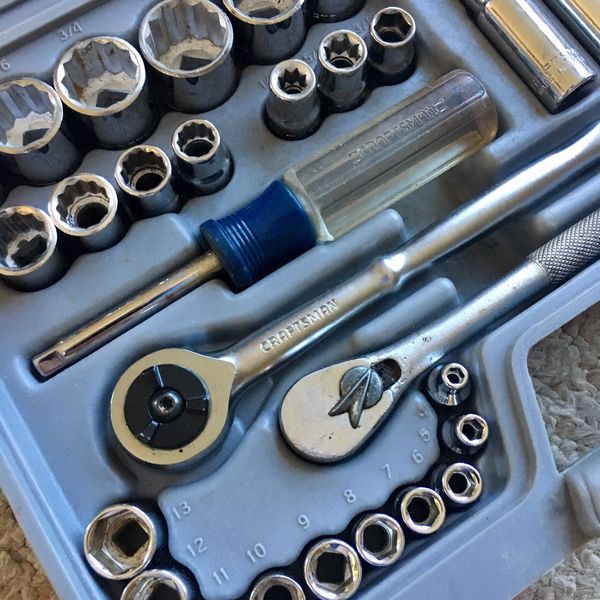 Sears Craftsman Series EE 52 pc Ratchet and Socket Set 1/4” & 3/8” Drive SAE & Metric for Sale