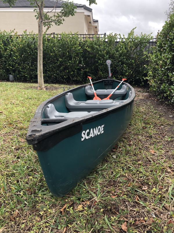 Coleman Scanoe - Flat back canoe with trolling motor for Sale in ...