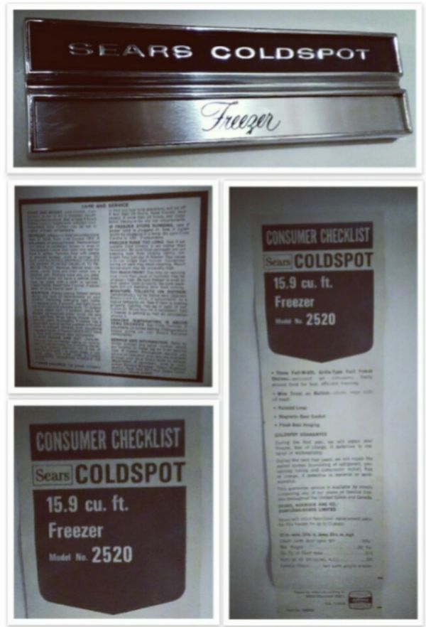 Sears Coldspot Upright Freezer