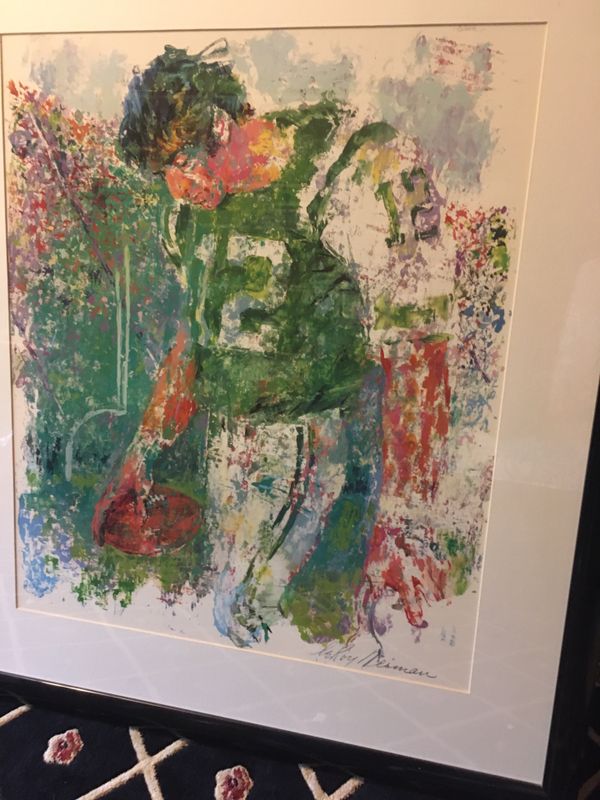 LeRoy Neiman Broadway Joe Namath print quality matted and