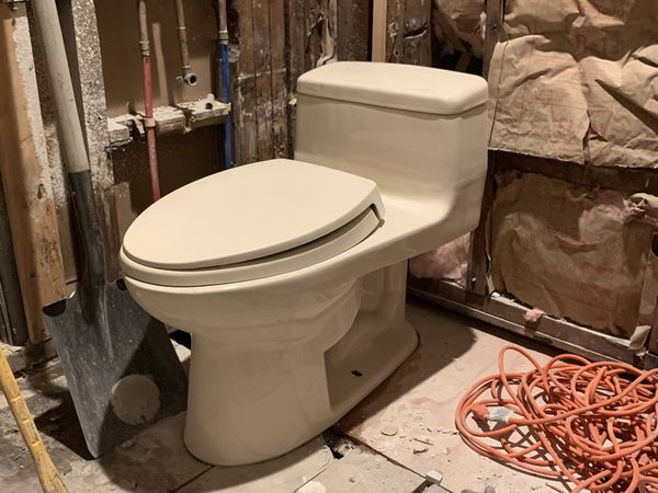 bone colored toilets at home depot