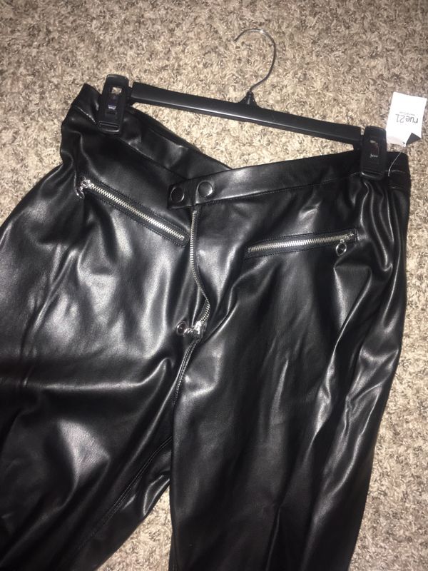 pleather pants