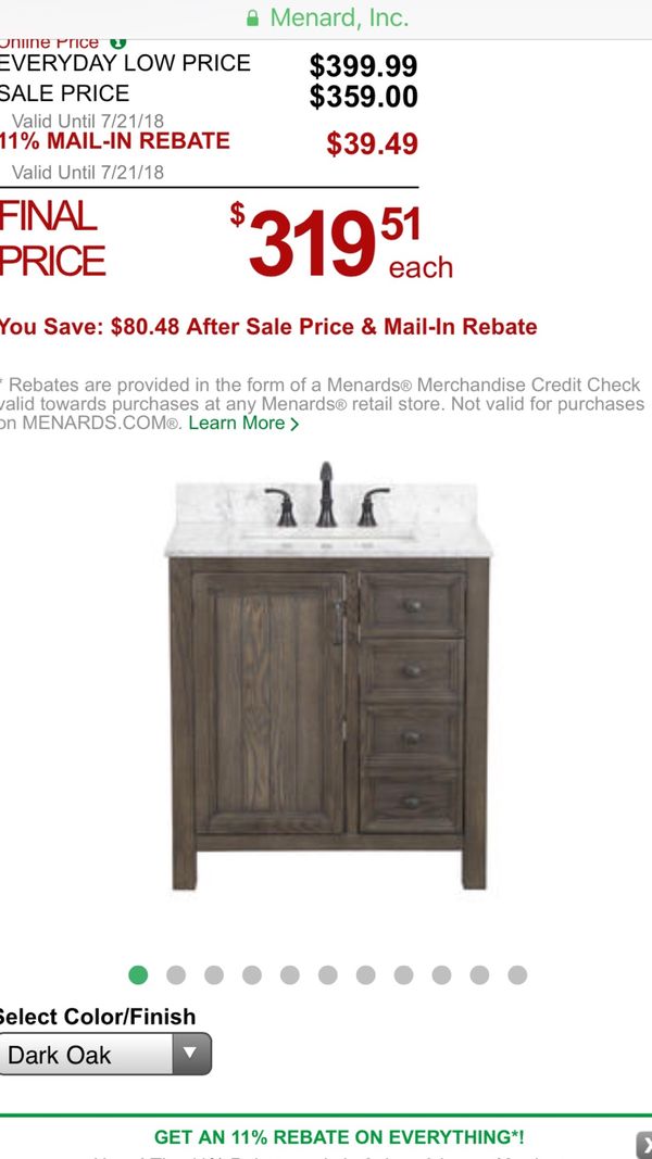Hiland Vanity Dark Oak For In Bridgeview Il Offerup